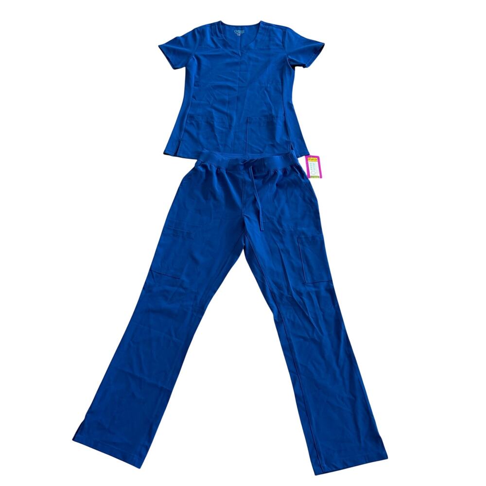 NWT Scrub set Yoga Flex sz XS lightweight nurse summer work wear medical doctor